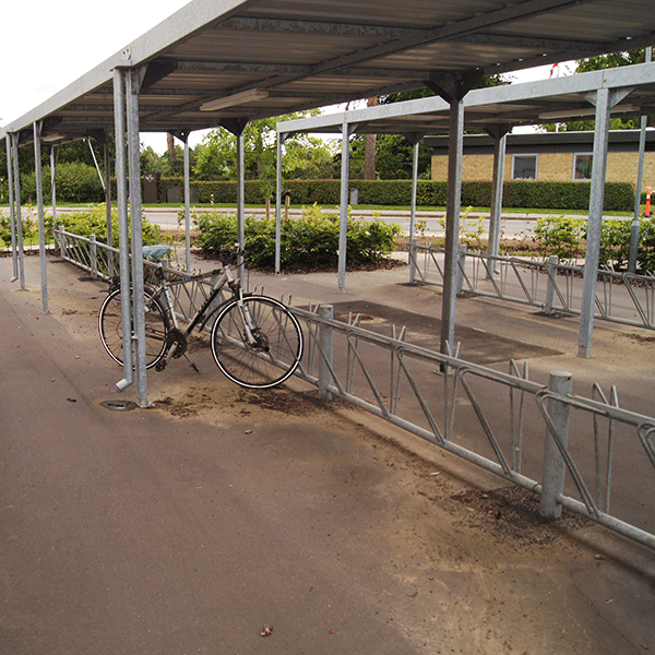 Horsens Gymnasium og HF med 686 cykelparkeringspladser